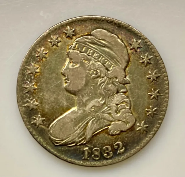 192 year old 1832 Capped Bust Half Dollar 50c (Type 1 Lettered Edge).