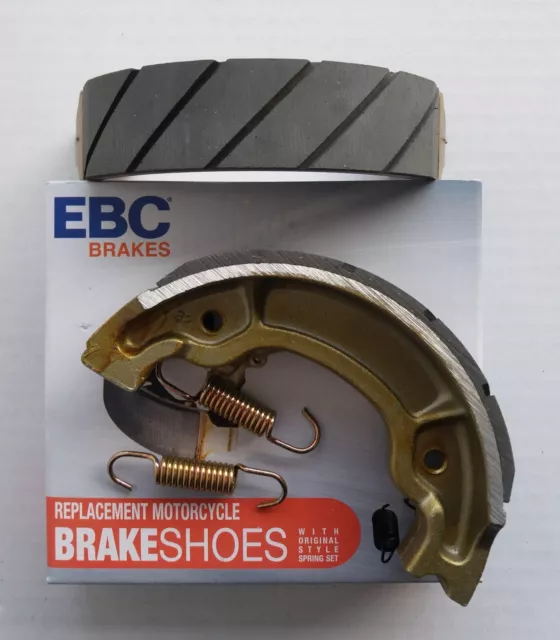 Für Yamaha RD 50 - EBC Bremsbacken brake shoes geschlitzt mit Feder Y504G