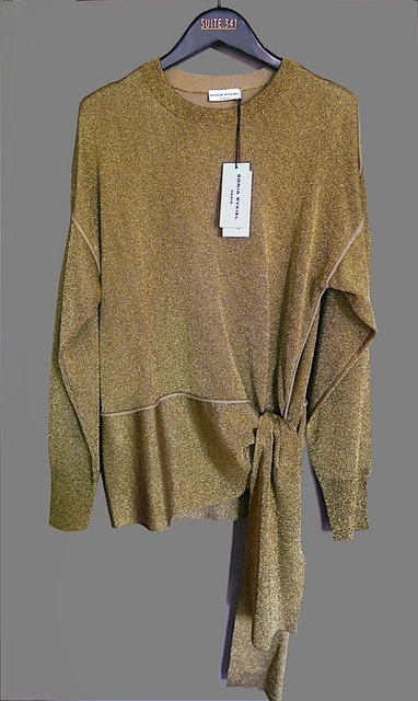 Pull Court Sonia Rykiel En Coton Beige - Taille 46 (FR) - Femme - Très Bon état - Luxueux