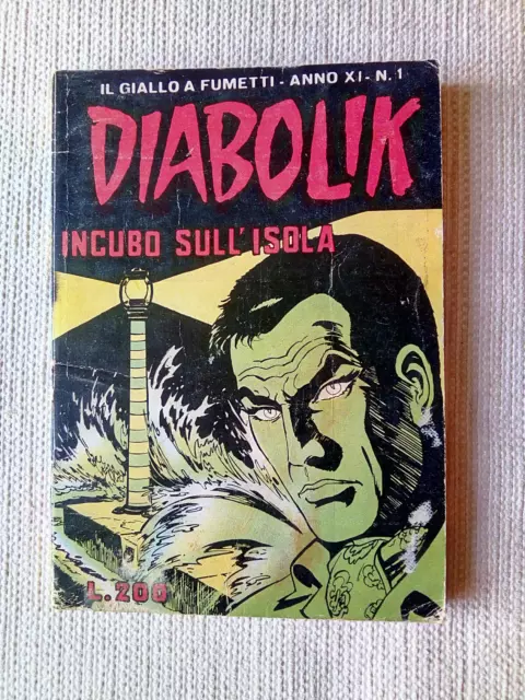 Diabolik anno XI n.1"Incubo sull'isola"del 1972,buono-ottimo.