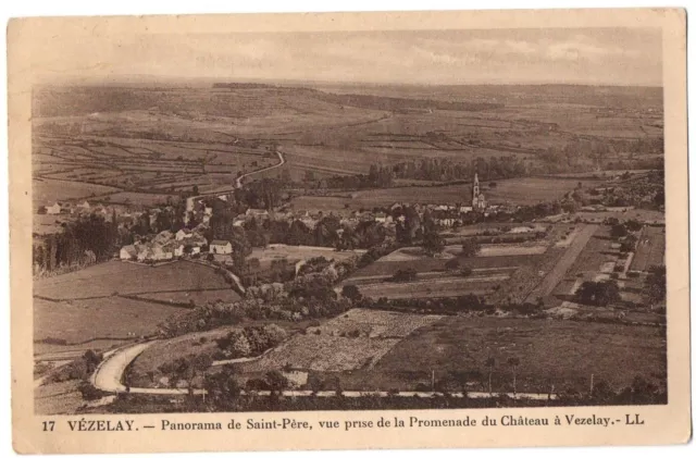 CPA 89 - VOLLEY (Yonne) - 17. Panorama of Saint-Père, view taken from the Promenade