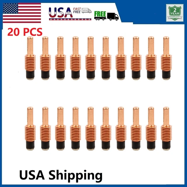 20Pcs 220842 Plasma Cutter Electrodes Fit For Hypertherm Powermax 45XP/65/85/105