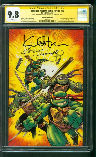 Teenage Mutant Ninja Turtles 75 CGC 2XSS 9.8 Sinnott Eastman Virgin Variant 2017