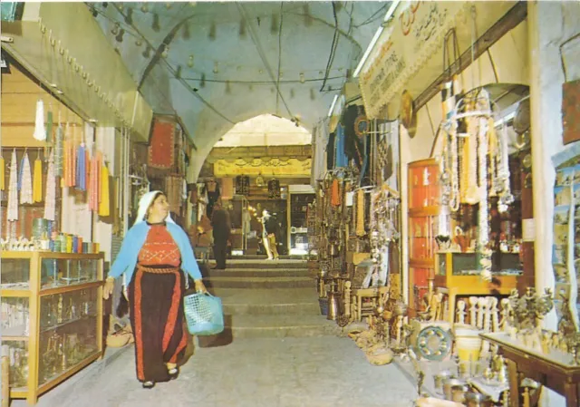 alte AK Israel - Jerusalem - Altstadtszene ungelaufen Ansichtskarte C1124c