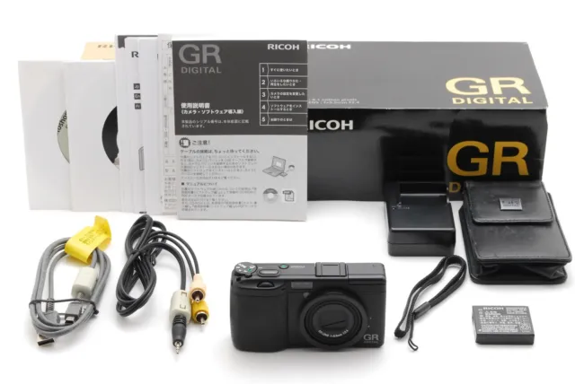 [MINT w/BOX] Ricoh GR Digital 8.1MP Black Compact Digital Camera From JAPAN
