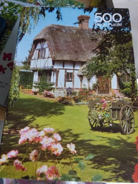 Arrow Puzzles - Kent Cottage Garden -  500 Pieces Used Jigsaw Puzzle