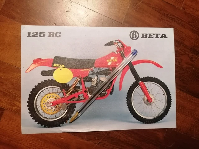 BROCHURE DÉPLIANT FRONTE Retro Beta 125 Rc EUR 14,99 - PicClick IT