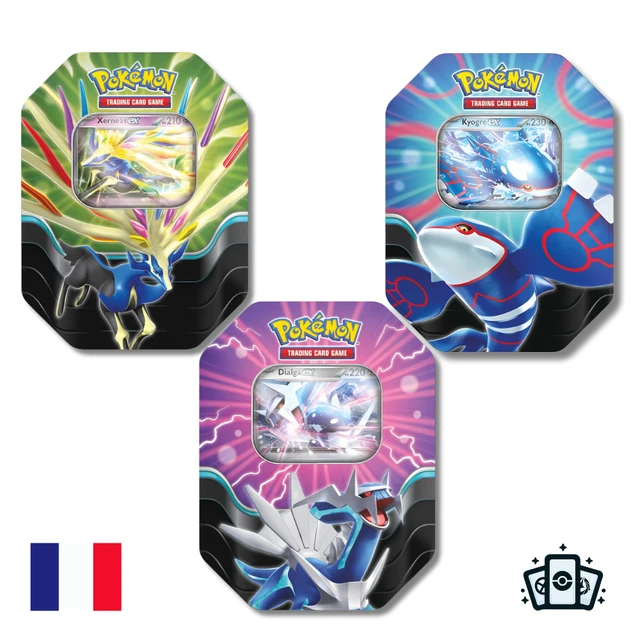 Pokémon Tin Box Azur Légendes Kyogre-ex - 4 Boosters + Carte Promo Holographique