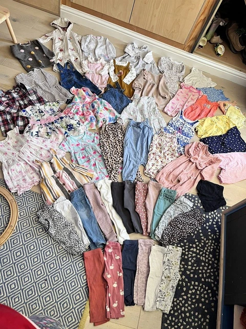 Gorgeous Baby Girl 6-9 Month Spring Summer Clothes Outfit Bundle - F&F, Primark