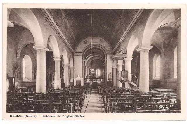 decize  intérieur de l'église st-aré