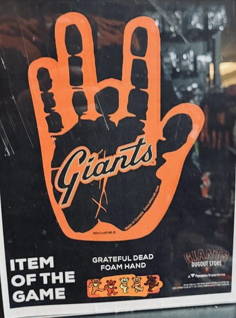 2025 SF GIANTS Grateful Dead Jerry Garcia Foam Hand!
