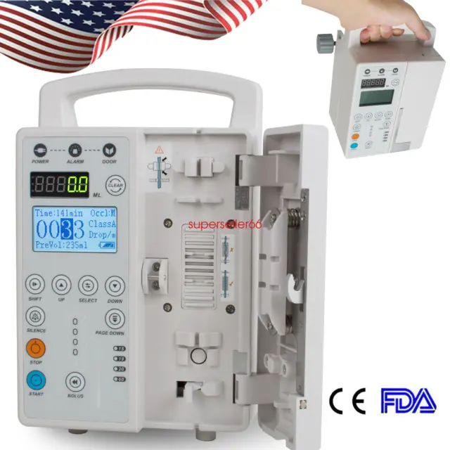 Carejoy  Human/VET Infusion Pump IV Fluid Injector Machine Pump Alarm Function