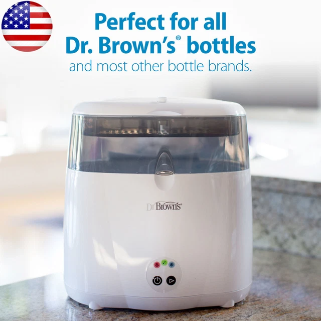 Electric Deluxe Baby Bottle Sterilizer Detachable Tray Inside Ensure Hand Safety