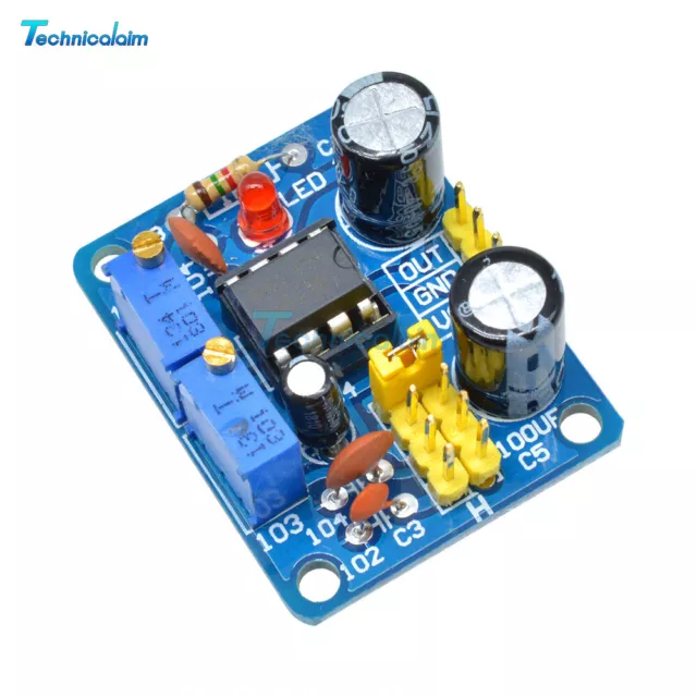 NE555 Duty Cycle and Frequency Adjustable Square Wave Module Board DIY Kit 2