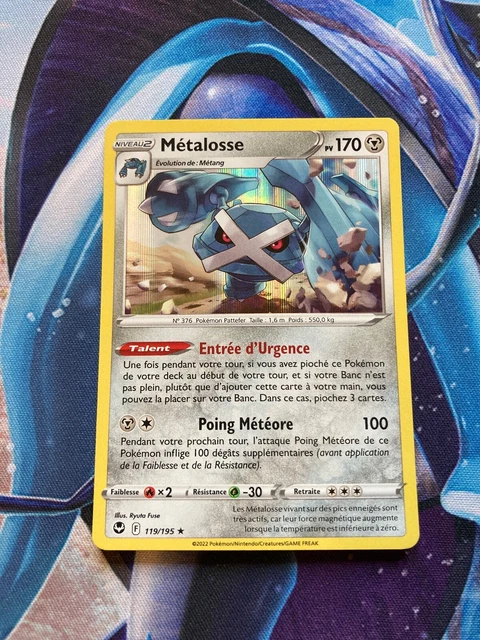 Carte Pokémon Métalosse HOLO 119/195 - EB12 Tempête Argentée