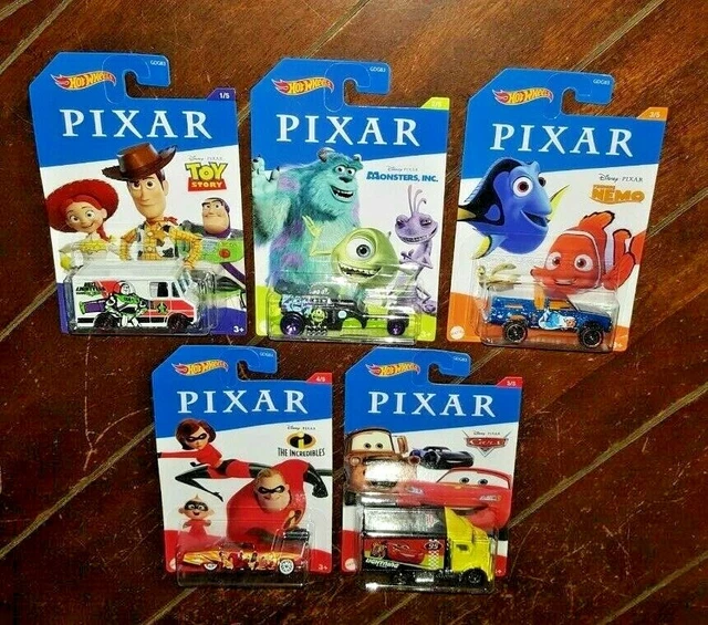 HOT WHEELS PIXAR DieCast Toy Story/Monsters Inc/Finding Nemo