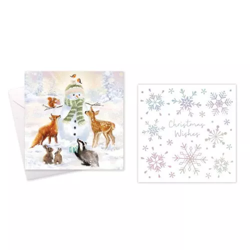 Christmas Cards - 10 Pack Luxury Envelopes Glitter Assorted Cute Traditional