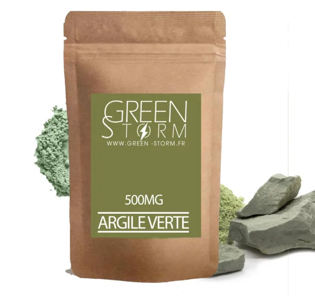 Argile verte Greenstorm - 100% pure et naturelle - HEBBD - Green-storm