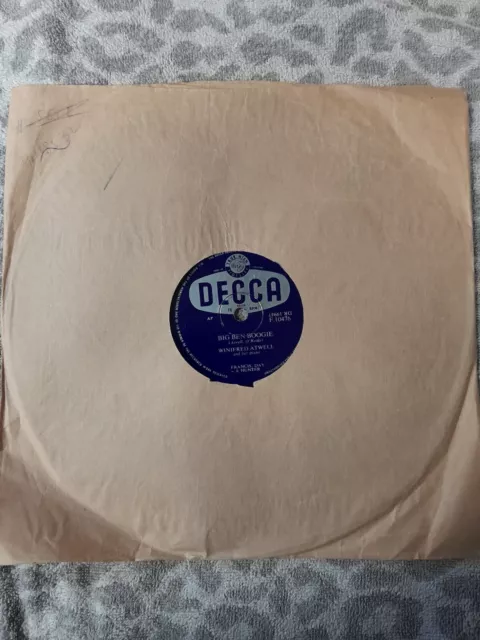 Winifred Atwell: Big Ben Boogie / Winnie's Waltzing Rag 78rpm Shellac  F.10476