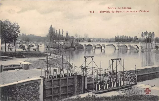 Cpa 94 Joinville Le Pont Et L'ecluse
