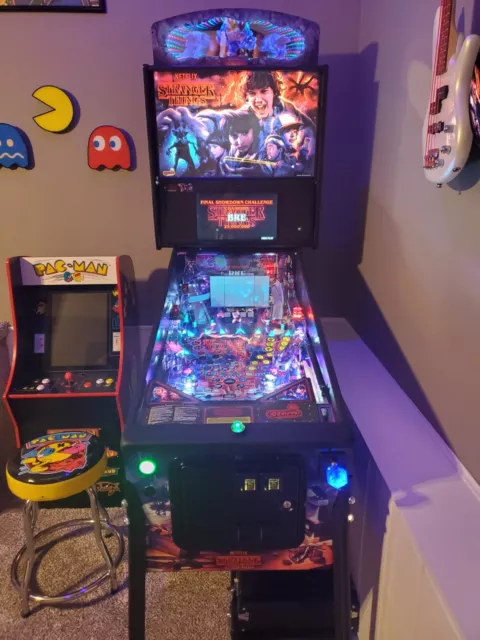Stern Pinball Stranger Things Premium Pinball Machine with mods