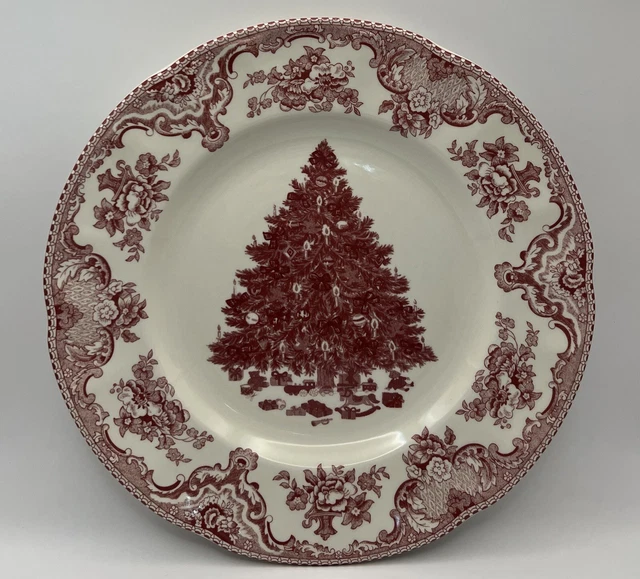 Old Britain Castles "Pink Christmas"  Dinner Plate by Johnson Brothers