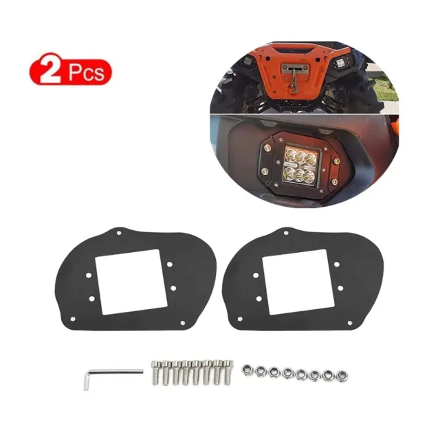2 x Led Headlight Mounting Bracket For Polaris Sportsman 570 850 1000 RZR 800