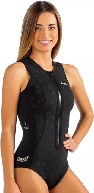 Cressi Termico 2mm Women’s One-Piece Swim Wetsuit – Black LARGE - NEW -