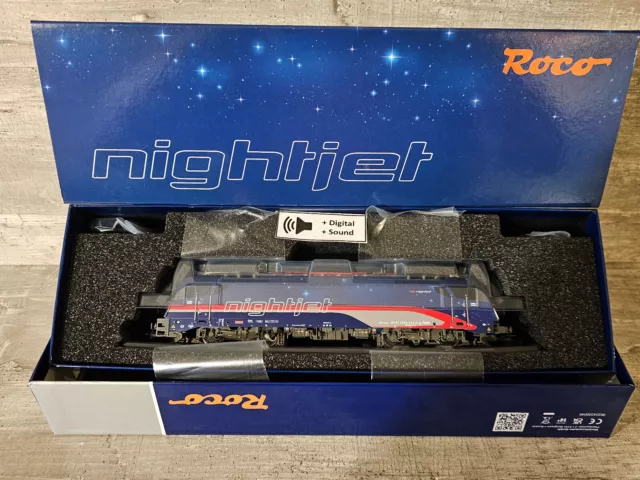 Roco H0 70523 ÖBB E-Lok 1216 012-5 (Taurus) "Nightjet"  +Digital +Sound