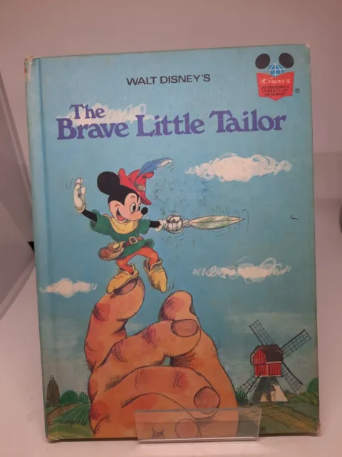 BRAVE LITTLE TAILOR Vintage Book 1974 DISNEY WONDERFUL WORLD OF READING Mickey