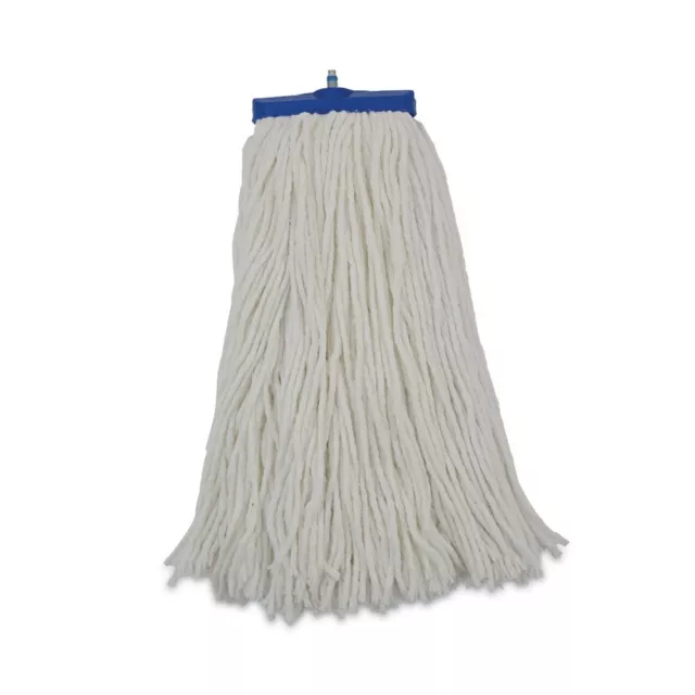 Boardwalk RM32016 16 oz. Rayon Cut-End Lie-Flat Mop Head - WHT (12/Carton) New