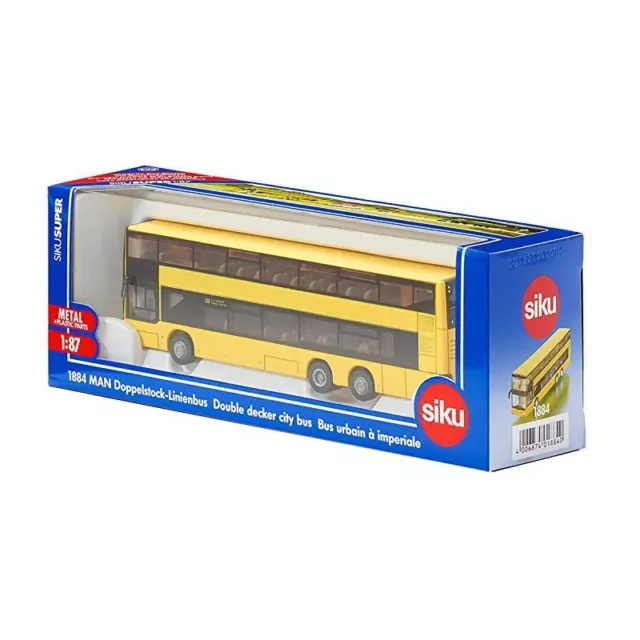 SIKU 1884 MAN Doppelstock Linienbus Doubledecker Public Service Bus 1/87 Scale