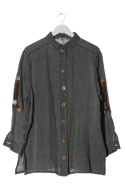Camicia tradizionale country line donna taglia DE 40 grigio chiaro look casual