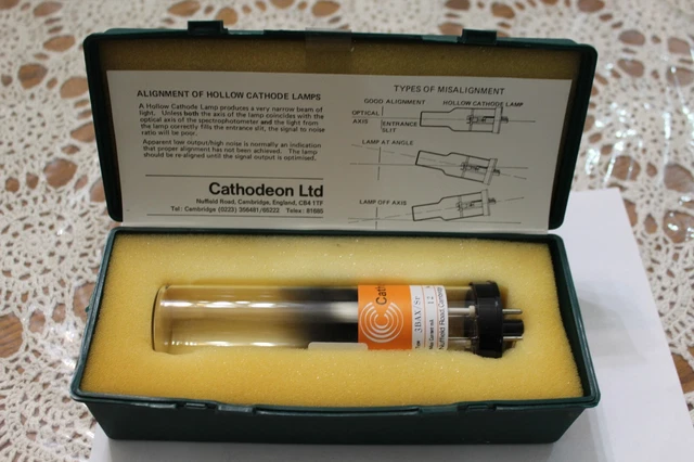 Cathodeon Ltd 3BAX/SR Hollow Cathode Lamp NOT TESTED