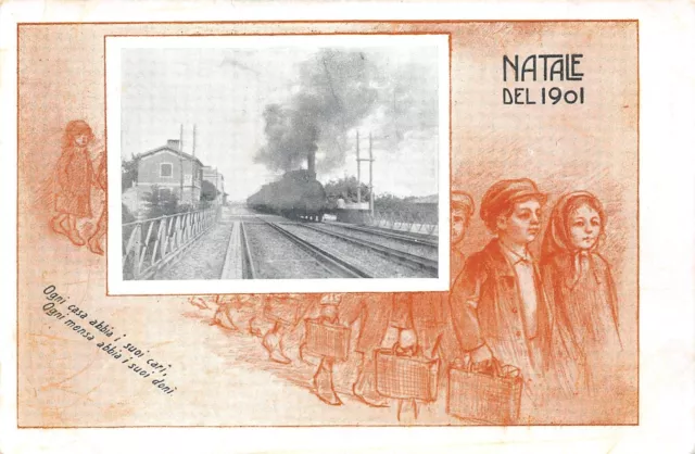 8875) Lavino Di Mezzo Casello Ferroviario 17 Natale 1901 Anzola Bologna
