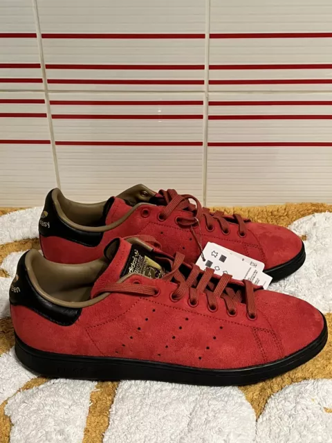 Adidas Stan Smith x Disney Captain Hook Peter Pan Red Black Gold Suede Men sz 10