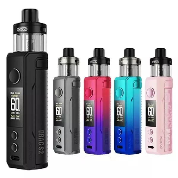 NEW VOOPOO DRAG S2 VAPE POD KIT ECIG 2500mAh Built-In Battery 🔞