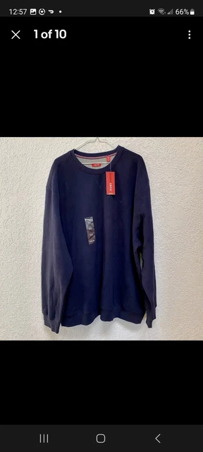 IZOD MEN S LONG Sleeve Solid Sueded Fleece Sweatshirts Tops Regular Big Tall NWT 19.80 PicClick