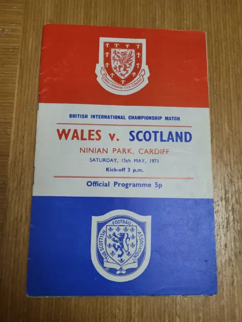 Wales v Scotland British International @ Ninian Park, Cardiff May 15th 1971~F/P