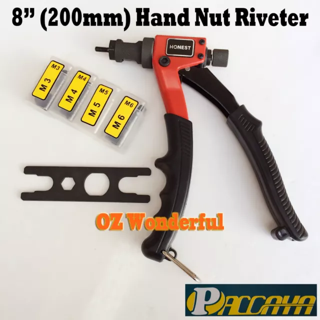 BT-603 Hand Nut Riveter  M3 to M6  NUTSERT HAND TOOL RIVNUT GUN MANDRELS 2