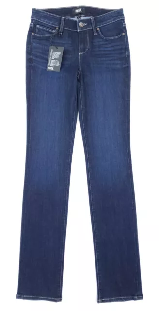 Paige Transcend Vintage Women's 26 Skyline Mid Rise Straight Leg Jeans DALY Blue