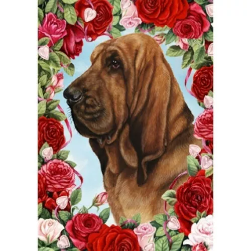 Roses Garden Flag - Bloodhound 190731