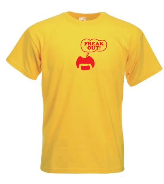 Frank Zappa Freak Out Moustache inspired Retro Tshirts Men, Unisex Fit, kids