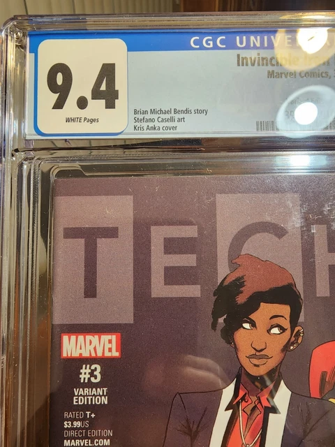 Invincible Iron Man #3 Brian Michael Bendis story Kris Anka cover CGC 9.4 2