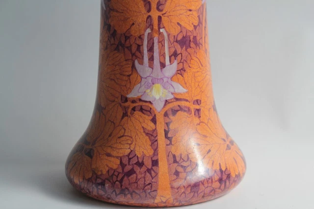 Vase céramique Sophie L'Eplattenier Sarreguemines Art Nouveau (63872) 3