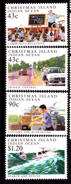 1991 Policing on Christmas Island - MUH Complete Set