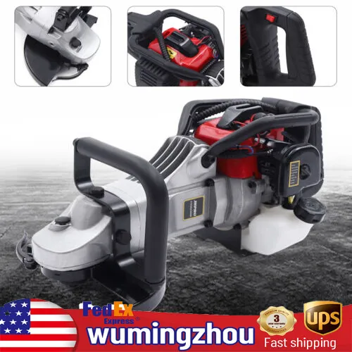 32.6CC 2-stroke Gas Power Angle Grinder Cutter Polishing Grinding Machine 1.2KW