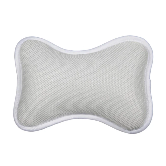 Almohada blanca permeable secado rápido malla de aire bañera refuerzo baño spa