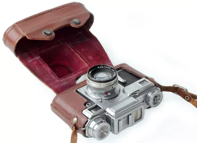 Contax III Copy: Kiev III Made in USSR + Jupiter-8 1:2 F=5cm П  + Tasche ! TOP !