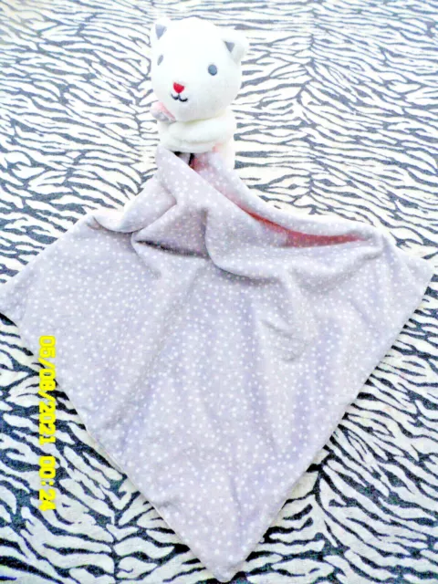 C/ Doudou Obaibi Okaidi Ours Chat Little Pink Gris Rose Pois 40Cm Neuf 6 Dispo